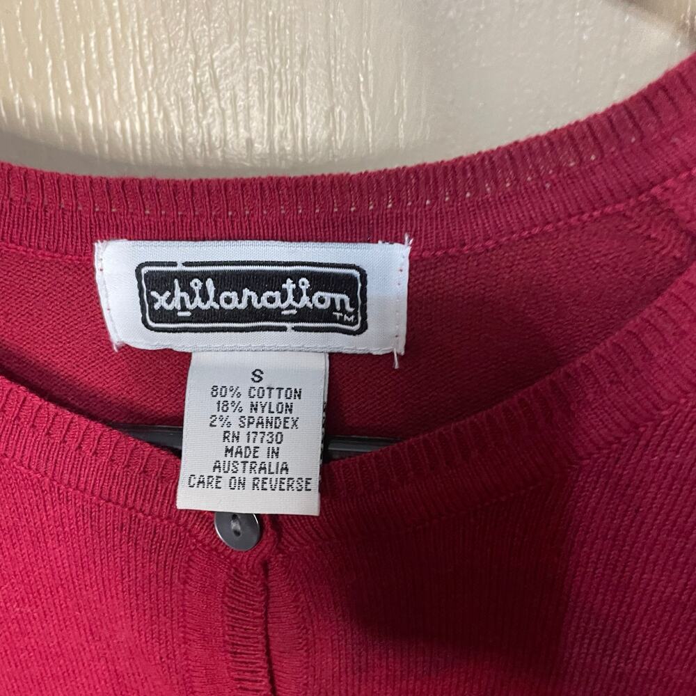 Y2k Xhilaration Cotton Cardigan Size Small - Picture 5 of 6